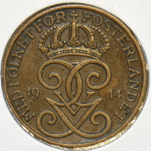 Sweden 1914 2 Ore 197096 combine shipping