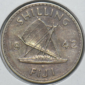 Fiji 1942 Shilling 151108 combine shipping