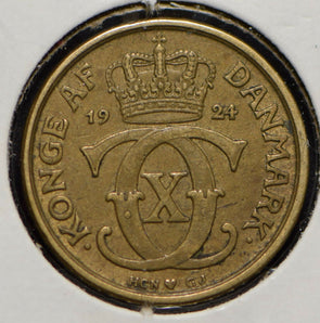 Denmark 1924 1/2 Krone  901461 combine shipping