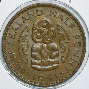 New Zealand 1941 1/2 Penny 198895 combine shipping