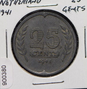 Netherlands 1941 25 Cents  900380 combine shipping