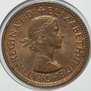 Australia 1961 Queen Elizabeth II Half Penny Kangaroo animal 292858 combine shi