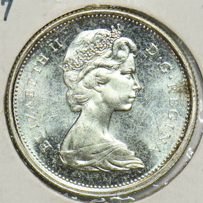 Canada 1967 25 Cents Bobcatanimal BU 904369 combine shipping