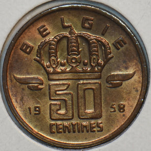 Belgium 1958 50 Centimes 196062 combine shipping