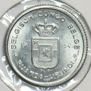 Belgium Congo 1954 50 Centimes 298509 combine shipping