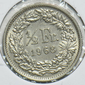 Switzerland 1968 1/2 Franc 197286 combine shipping