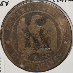 France 1854 A 10 Centimes Eagle animal 900582 combine shipping