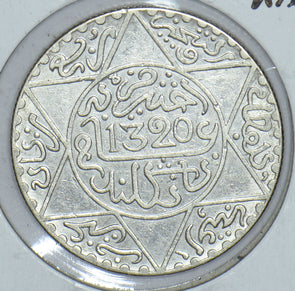 Morocco 1902 AH 1320 1/4 Real 191651 combine shipping