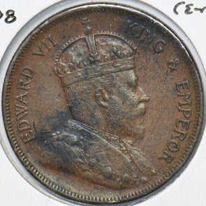 Straits Settlements 1908 Cent  291060 combine shipping