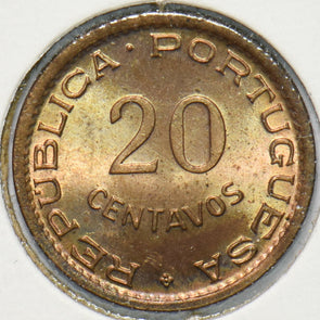 Angola 1948 20 Centavos Elephant animal Horse Portuguese Colony 293274 combine s