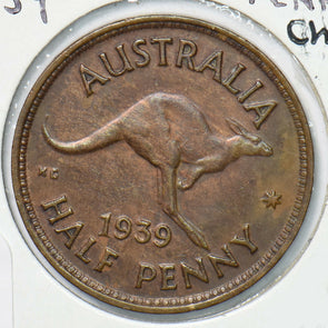 Australia 1939 1/2 Penny Kangaroo animal 490143 combine shipping