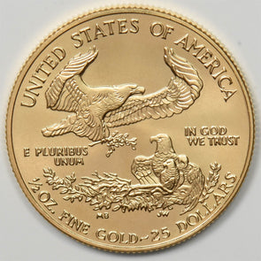 1997 Gold Coins $25 1/2 gold eagle key date GL0262