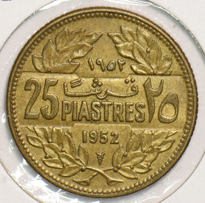 Lebanon 1952 25 Piastres 199103 combine shipping