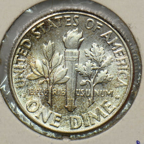 1957 Roosevelt Dime 90% silver U0254
