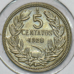Chile 1928 5 Centavos Condor animal 196819 combine shipping
