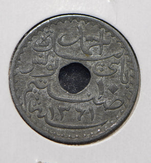 Tunisia 1942 AH 1361 10 Centimes  292003 combine shipping