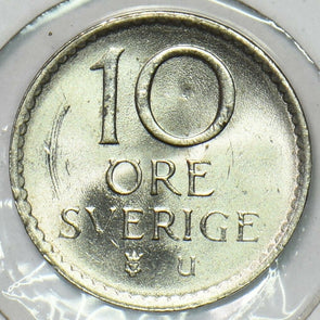 Sweden 1972 10 Ore BU 197048 combine shipping