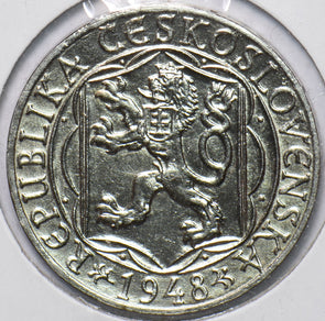 Czechoslovakia 1948 100 Korun Lion animal 150383 combine shipping