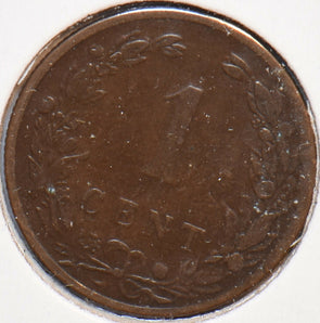Netherlands 1901 Cent Lion animal 900510 combine shipping