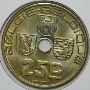 Belgium 1938 25 Centimes 297355 combine shipping