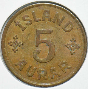 Iceland 1942 5 Aurar 192356 combine shipping