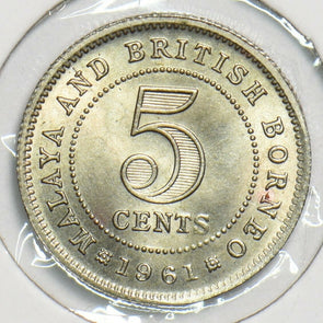 Malaya and British Borneo 1961 5 Cents 298445 combine shipping