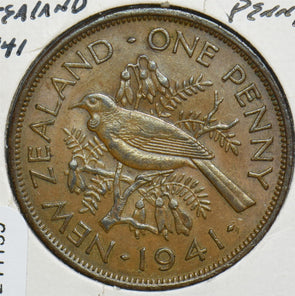 New Zealand 1941 Penny Tui bird 241139 combine shipping