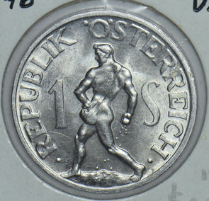 Austria 1946 Man Posing Schilling Eagle animal 290929 combine shipping