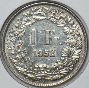 Switzerland 1952 Franc 151234 combine shipping