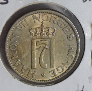 Norway 1953 50 Ore lustrous UNC N0169 combine shipping