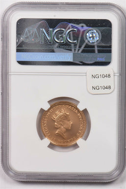 Great Britain 1989 25 Pound gold NGC Proof 69 Ultra Cameo 1/4oz gold. Britannia