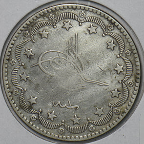 Turkey 1876 AD. 1293 AH. Y1 2 Piastre 297109 combine shipping