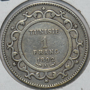 Tunisia 1892 Franc 294183 combine shipping