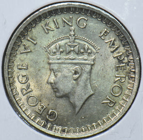 British India 1943 B 1/2 Rupee 295405 combine shipping