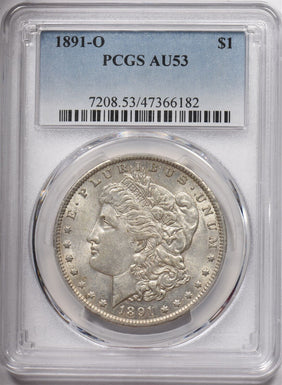 1891-O Morgan Dollar Silver PCGS AU53 PC1576
