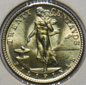 Philippines 1944 D 20 Centavos Eagle animal UNC 294951 combine shipping