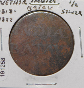 Netherlands East Indies 1818 ~22 1/2 Stuiver  191258 combine shipping