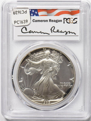1989-S Silver Eagle Reagan legacy series PCGS PR69DCAM PC1667