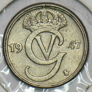 Sweden 1947 10 Ore TS 152792 combine shipping