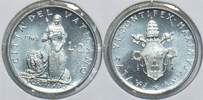 Vatican 1963 2 Lire 241050 combine shipping