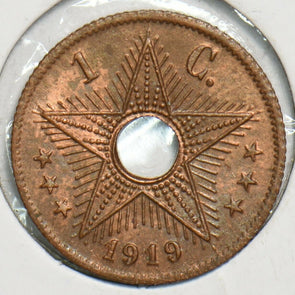 Belgium Congo 1919 Centime 491464 combine shipping