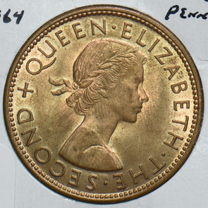 New Zealand 1964 Penny Tui Bird 198927 combine shipping