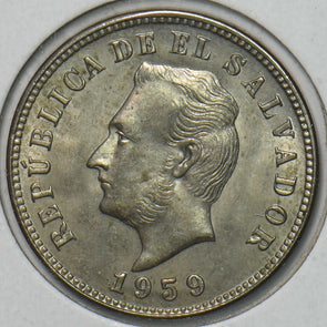 El Salvador 1959 5 Centavos 296998 combine shipping