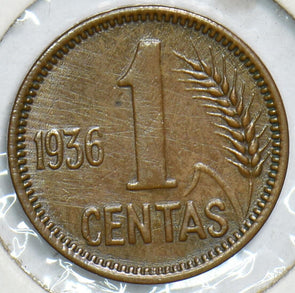 Lithuania 1936 Centas Horse animal 198386 combine shipping