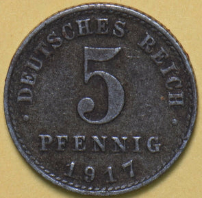 Germany 1917 A 5 Pfennig Eagle animal 150747 combine shipping