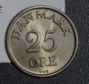 Denmark 1960 25 Ore BU  D0068 combine shipping