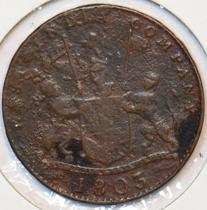 British India 1803 10 Cash Lion animal Madras 194165 combine shipping