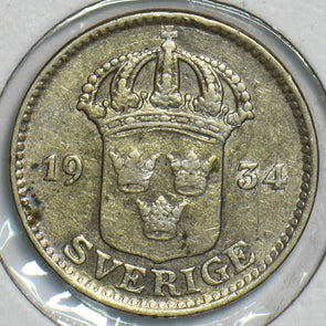 Sweden 1934 25 Ore 152940 combine shipping