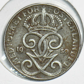 Sweden 1950 2 Ore 240580 combine shipping