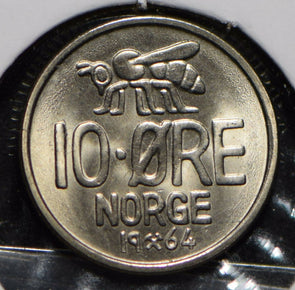 Norway 1964 10 Ore Honey Bee animal  900303 combine shipping